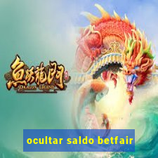 ocultar saldo betfair